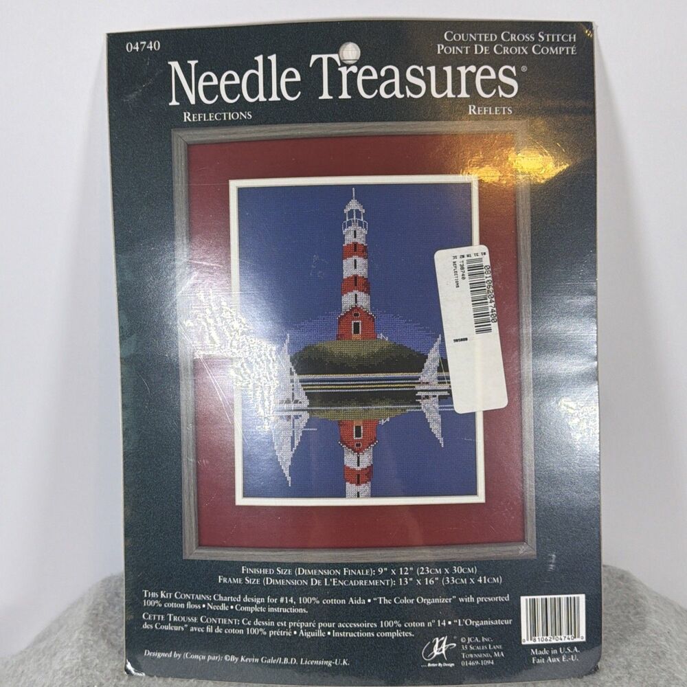 Needle Treasures Reflections Counted Cross Stitch Kit Lighthouse 04740 Vintage